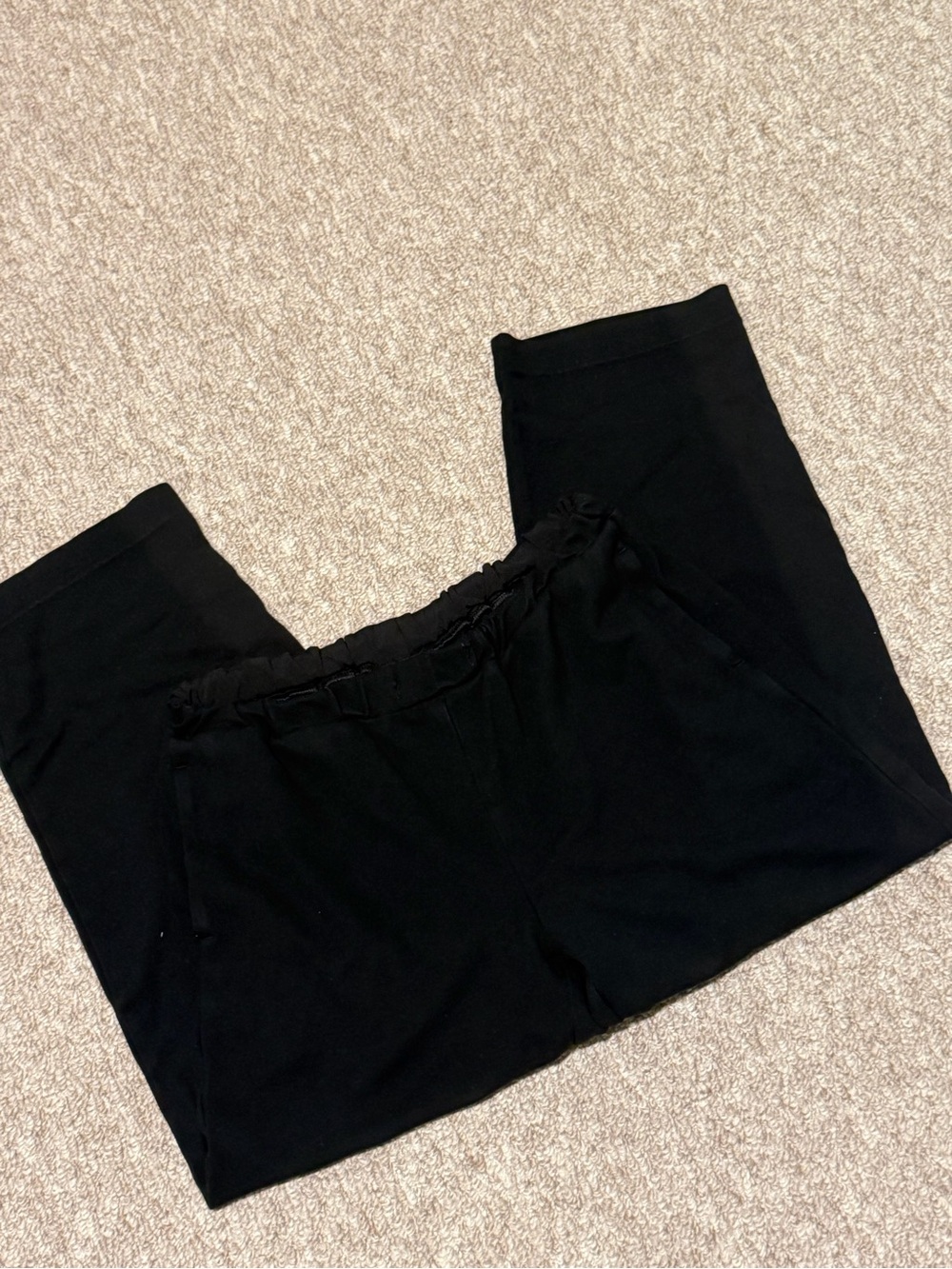 Babaton Black Elastic Waist Knit Pants